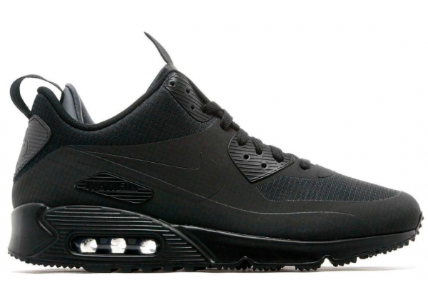 Кроссовки Nike Air Max 90 Sneakerboot Black с мехом