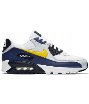 Кроссовки Nike Air Max 90 Essential White Blue Yellow