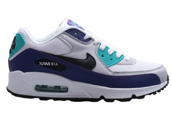Кроссовки Nike Air Max 90 фиолетовые с белым