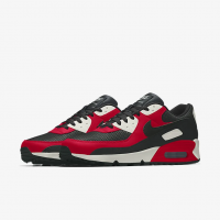 Кроссовки Nike Air Max 90 By You черные с красным