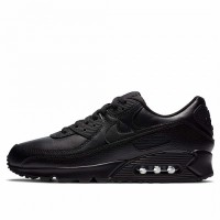 Кроссовки Nike Air Max 90 Leather кожаные черные