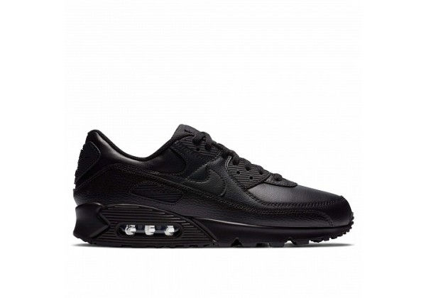 Кроссовки Nike Air Max 90 Leather кожаные черные