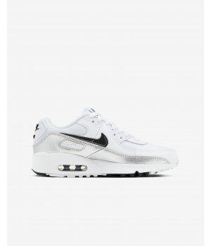 Кроссовки Nike Air Max 90 Lunar белые с серым